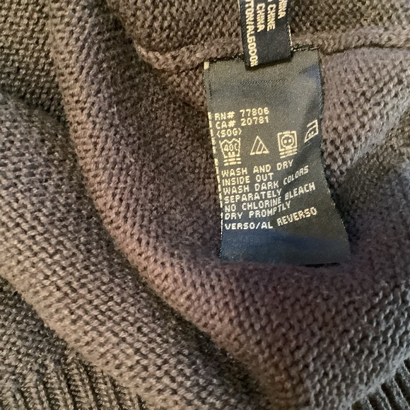 Tommy Hilfiger Sweater Men’s Large Crewneck Cotton Navy - Picture 5 of 11